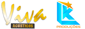 Logomarca da Viva Acústicos e LK Produções, empresa especializada em produção de eventos, shows e soluções musicais.